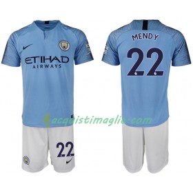 Divisa di Calcio Manchester City MENDY 22 Bambino Prima 2018/2019